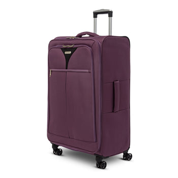 Trolley grande viola in tessuto Romeo Gigli, Valigie, SKU o911000348, Immagine 0